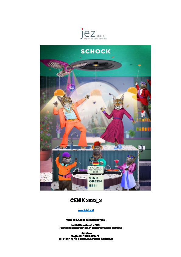 Cenik SCHOCK 2023