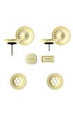 Set izliv, preliv in gumb SCHOCK 400053 White Gold