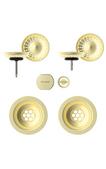 Set izliv, preliv in gumb SCHOCK 400059 White Gold