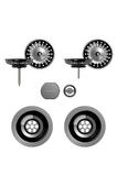 Set izliv, preliv in gumb SCHOCK 400063 Gunmetal