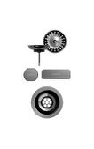Set izliv, preliv in gumb SCHOCK 400065 Gunmetal