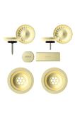 Set izliv, preliv in gumb SCHOCK 400067 White Gold