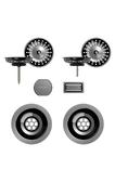 Set izliv, preliv in gumb SCHOCK 400071 Gunmetal
