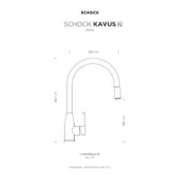 Kuhinjska armatura Schock KAVUS 559120 Gunmetal