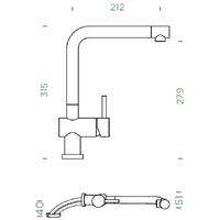Kuhinjska armatura Schock EPOS W 540005 Puro
