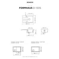 Pomivalno korito SCHOCK Formhaus D-100S Onyx