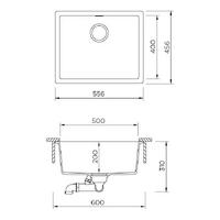 Pomivalno korito SCHOCK Kaia N-100L Magma