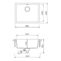 Pomivalno korito SCHOCK Kaia N-100L Magma