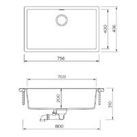 Pomivalno korito SCHOCK Kaia N-100XL Stone