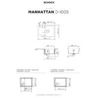 Pomivalno korito SCHOCK Manhattan D-100S Asphalt