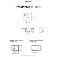 Pomivalno korito SCHOCK Manhattan D-100XS Nero