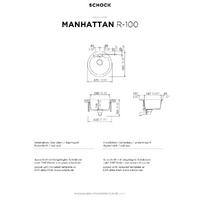 Pomivalno korito SCHOCK Manhattan R-100 Nero
