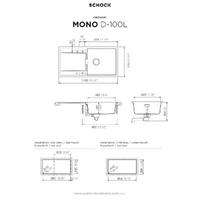 Pomivalno korito SCHOCK Mono D-100L Day