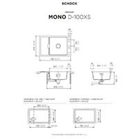 Pomivalno korito SCHOCK Mono D-100XS Magnolia