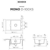 Pomivalno korito SCHOCK Mono D-100XS Magma