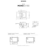 Pomivalno korito SCHOCK Mono D-150 Bronze