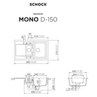 Pomivalno korito SCHOCK Mono D-150 Stone