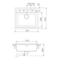 Pomivalno korito SCHOCK Mono N-100 Day