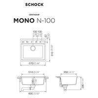 Pomivalno korito SCHOCK Mono N-100 Dusk