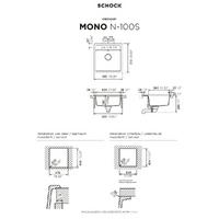 Pomivalno korito SCHOCK Mono N-100S Bronze