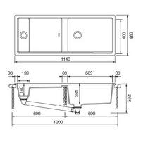 Pomivalno korito SCHOCK Prepstation D-150 Day