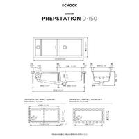 Pomivalno korito SCHOCK Prepstation D-150 Night