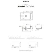 Pomivalno korito SCHOCK Ronda D-100XL Onyx