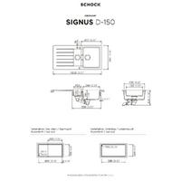 Pomivalno korito SCHOCK Signus D-150 Magnolia 
