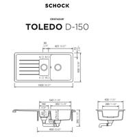 Pomivalno korito SCHOCK Toledo D-150 Silverstone