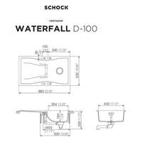 Pomivalno korito SCHOCK Waterfall D-100 Bronze