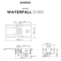 Pomivalno korito SCHOCK Waterfall D-150 Magma