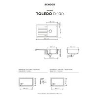 Pomivalno korito SCHOCK Toledo D-100 Magma