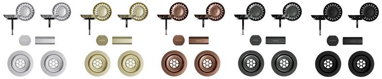 Barvni set izliv, preliv in gumb 10