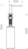 Dozirnik za milo SCHOCK SAMO L 629174 Chrom