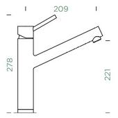 Kuhinjska armatura Schock ALTOS 529000 Puro