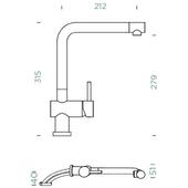 Kuhinjska armatura Schock EPOS W 540005 Puro