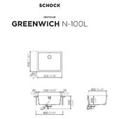 Pomivalno korito SCHOCK Greenwich N-100L Magma