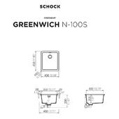 Pomivalno korito SCHOCK Greenwich N-100S Puro