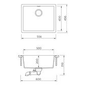 Pomivalno korito SCHOCK Kaia N-100L Magma