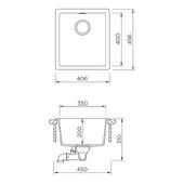 Pomivalno korito SCHOCK Kaia N-100S Puro