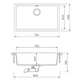 Pomivalno korito SCHOCK Kaia N-100XL Stone