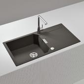 Pomivalno korito SCHOCK Manhattan D-100L Asphalt