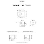 Pomivalno korito SCHOCK Manhattan D-100S Asphalt