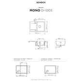 Pomivalno korito SCHOCK Mono D-100S Night