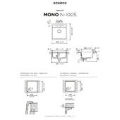 Pomivalno korito SCHOCK Mono N-100S Bronze