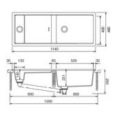 Pomivalno korito SCHOCK Prepstation D-150 Day