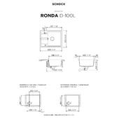 Pomivalno korito SCHOCK Ronda D-100L Nero