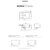 Pomivalno korito SCHOCK Ronda D-100XL Onyx