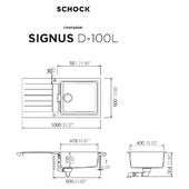 Pomivalno korito SCHOCK Signus D-100L Magma