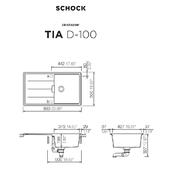 Pomivalno korito SCHOCK Tia D-100 Magma